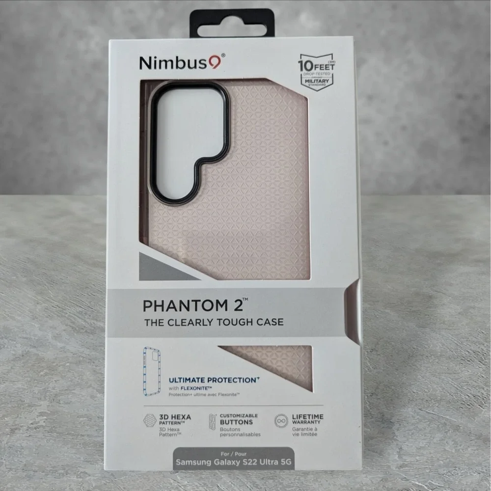 G7. Nimbus9 Phantom 2 Case for Samsung Galaxy S22 Ultra 5G 3D Hexa Flamingo‎